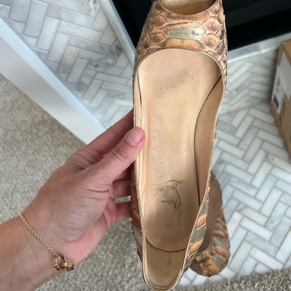 Christian Louboutin very prive 120 python pumps- size 36.5 - Picture 8 of 16